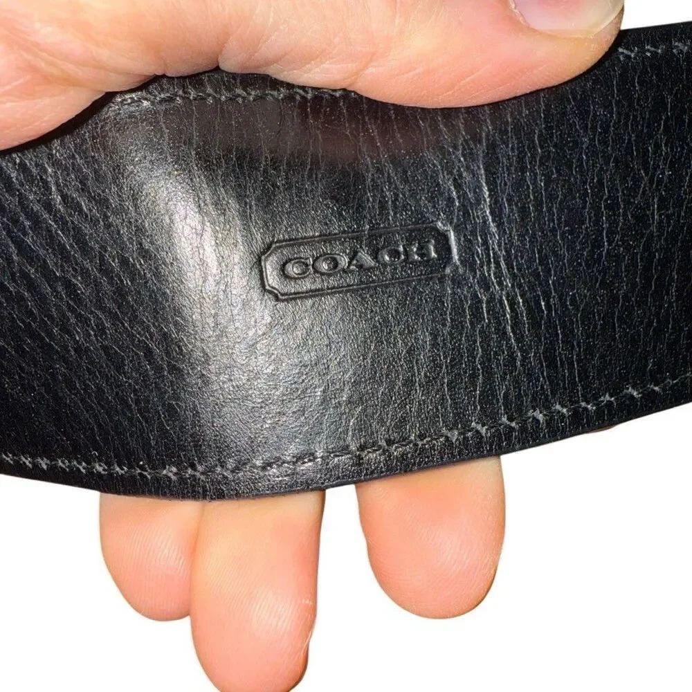 Coach Dog Leash Belt Black Small